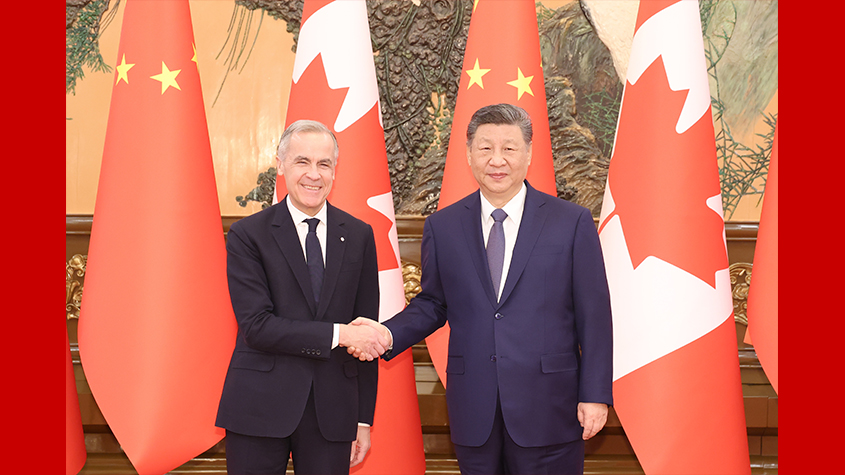 習(xí)近平會(huì)見加拿大總理卡尼